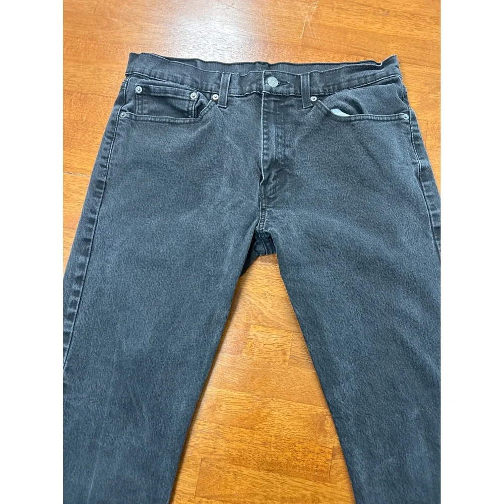 Levi's 511 Slim Fit Jeans Mens 34x32 Black Denim Stretch